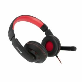 Auricular con Micrófono Gaming NGS NGS-HEADSET-0212 PC, PS4, XBOX, Smartphone Negro Rojo