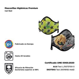 Mascarilla Higiénica My Other Me 2 Unidades Cat Noir