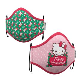 Mascarilla Higiénica de Tela Reutilizable Hello Kitty Navidad 2 Piezas Multicolor Adulto Precio: 5.94999955. SKU: S8606504