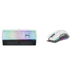 Teclado Newskill Newskill Suiko Ivory Switch Red - Teclado Mecánico Gaming con Reposamuñecas Incluido (Teclas con grabación Macr Teclado Newskill Newskill Suiko Ivory Switch Red - Teclado Mecánico Gaming con Reposamuñecas Incluido (Teclas con grabación Macr