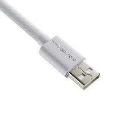 Cable USB A a USB-C Newskill NS-AC-COILC-W Blanco