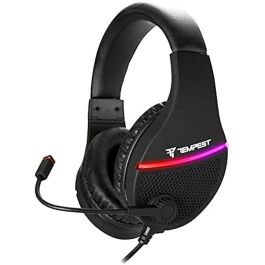Auriculares con Micrófono Tempest GHS201 Negro Auriculares con Micrófono Tempest GHS201 Negro