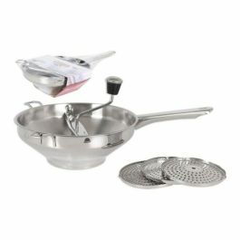 Pasapuré de acero inoxidable con 3 discos - 24 cm Quttin (6 Unidades) Precio: 50.49999977. SKU: S2201394
