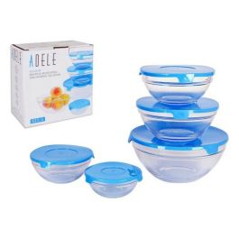 Set 5 Bols con Tapa Azul Adele - Inde (12 Cajas) Precio: 38.69000047. SKU: B19BJLX43C