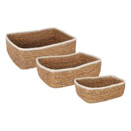 Set 3 Cestas de Mimbre Rectangulares Privilege - 26 cm, 23 cm, 20 cm (4 Cajas) Precio: 35.50000003. SKU: S2211708