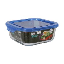 Fiambrera cuadrada con tapa azul 16x16 cm - Quttin (6 Unidades) Precio: 15.79000027. SKU: S2213585