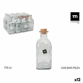 Botella de Cristal La Mediterránea Medi Tapón 725 ml (12 Unidades)