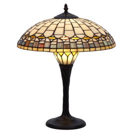 Lámpara de mesa Viro Quarz Ambar Zinc 60 W 40 x 56 x 40 cm