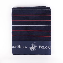 Toalla de Playa Beverly Hills Polo Club Azul 90 x 160 cm Toalla de Playa Beverly Hills Polo Club Azul 90 x 160 cm