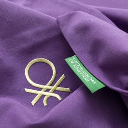 Juego de funda nórdica Benetton Rainbow Verde Morado 63 x 63 cm 2 Piezas