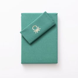 Juego de funda nórdica Benetton TEVERE Amarillo Azul 150 x 220 cm 2 Piezas