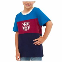Camiseta de Fútbol de Manga Corta para Niños F.C. Barcelona Rojo