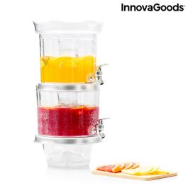Dispensador de Bebidas Doble con Depósitos de Hielo y Bandeja para Aperitivos InnovaGoods TwinTap (Reacondicionado A+)