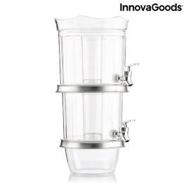 Dispensador de Bebidas Doble con Depósitos de Hielo y Bandeja para Aperitivos InnovaGoods TwinTap (Reacondicionado A+)