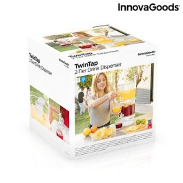 Dispensador de Bebidas Doble con Depósitos de Hielo y Bandeja para Aperitivos InnovaGoods TwinTap (Reacondicionado A+)
