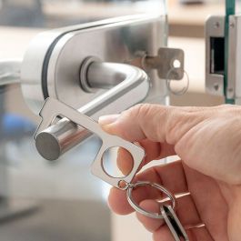 Llavero Higiénico Abrepuertas Multiusos Security