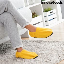Zapatillas de Casa Calentables en Microondas InnovaGoods Mostaza