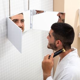 Espejo para baño con luz LED y visión 360º InnovaGoods