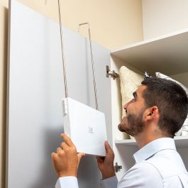 Espejo para baño con luz LED y visión 360º InnovaGoods