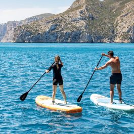 Tabla de Paddle Surf Hinchable 2 en 1 con Asiento y Accesorios Siros InnovaGoods 10'5" 320 cm Naranja (Reacondicionado A+)