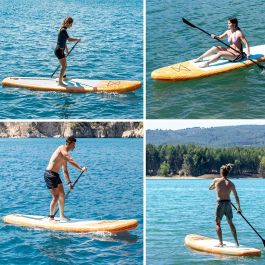 Tabla de Paddle Surf Hinchable 2 en 1 con Asiento y Accesorios Siros InnovaGoods 10'5" 320 cm Naranja (Reacondicionado A+)