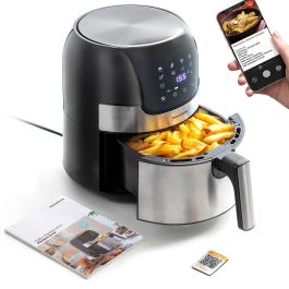 Freidora de Aire InnovaGoods Negro 1400 W 3,5 L Acero Inoxidable (Reacondicionado A+) Freidora de Aire InnovaGoods Negro 1400 W 3,5 L Acero Inoxidable (Reacondicionado A+)