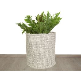 Macetero Romimex Blanco/Gris 30 x 35 x 30 cm