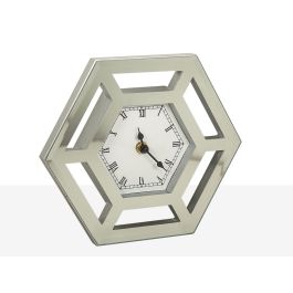 Reloj de Pared Romimex Plateado Vidrio 23 x 20 x 5 cm