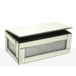 Caja Decorativa Romimex Plateado Vidrio Espejo 21 x 9 x 12 cm Precio: 44.164999624900005. SKU: B1CZ24ZK4A