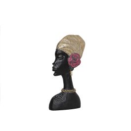 Busto Romimex Marrón Resina Africana 16 x 30 x 5 cm Precio: 38.1150002178. SKU: B19BXSTQNS