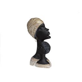 Busto Romimex Marrón Resina Africana 18 x 33 x 7 cm Precio: 49.004999443399996. SKU: B15KHE66KP