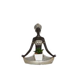 Figura Decorativa Romimex Marrón Africana 22 x 24 x 14 cm Precio: 42.3442199752. SKU: B17BR99ES9