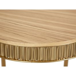 Mesa auxiliar Romimex Dorado Gold Madera Metal 40 x 54 x 40 cm