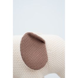 Peluche Crochetts AMIGURUMIS MINI Blanco Elefante 48 x 23 x 22 cm