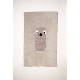Manta Crochetts Manta Gris Koala 85 x 145 x 2 cm