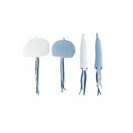 Set de peluches Crochetts Pulpo Medusa 4 Piezas