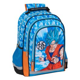 Mochila Escolar Dragon Ball Azul Naranja 30 x 41,5 x 17 cm