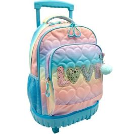 Mochila Escolar con Ruedas Blin-Blin Love Turquesa 43 x 34 x 24 cm Precio: 39.49999988. SKU: B18TPZFWQR