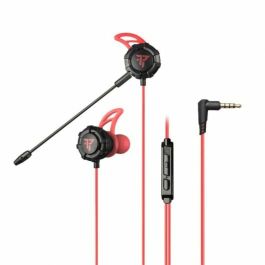 Auriculares con Micrófono Tempest Battle Negro Rojo