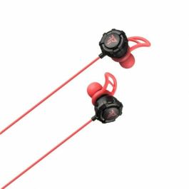 Auriculares con Micrófono Tempest Battle Negro Rojo