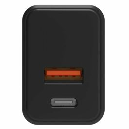 Cargador de Pared PcCom Essential Negro 20 W USB USB-C