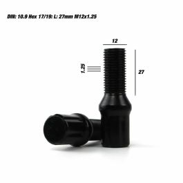 Omp Speed Juego De 20 Tornillos Acero De Colores M12x1.25 Llave De 17-19 Largo 27 mm Color Negro Y Material Din 10.9 OMPS09951201 Omp Speed Juego De 20 Tornillos Acero De Colores M12x1.25 Llave De 17-19 Largo 27 mm Color Negro Y Material Din 10.9 OMPS09951201