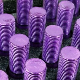 Set Tuercas OMP 27 mm Violeta 20 uds M12 x 1,25