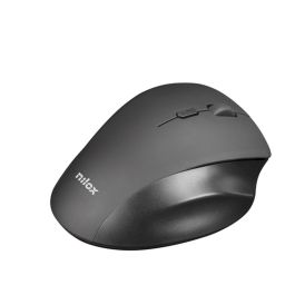 Ratón Ergonómico Óptico Nilox Negro 3200 DPI