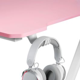 Mesa de Escritorio Mars Gaming MGD100RGBP Blanco Rosa Acero 100 x 60 cm