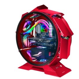 Caja Semitorre ATX Mars Gaming NCORB Red Rojo RGB