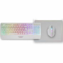 Pack Gaming Mars Gaming MCP124/ Teclado H-MECH + Ratón Óptico + Alfombrilla/ Blanco Precio: 23.89000042. SKU: B19NDE5QP8