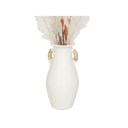 Florero Romimex Blanco Ratán Terracota 20 x 40 x 20 cm Con asas Precio: 76.94999961. SKU: B18NZL6SRL