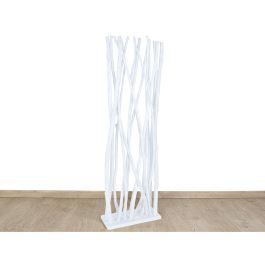 Separador Romimex Blanco madera de teca 60 x 180 x 15 cm