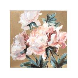 Cuadro Óleo Romimex Lienzo Flores 100 x 100 x 4 cm Precio: 134.2979003993. SKU: B12QPDX5XJ